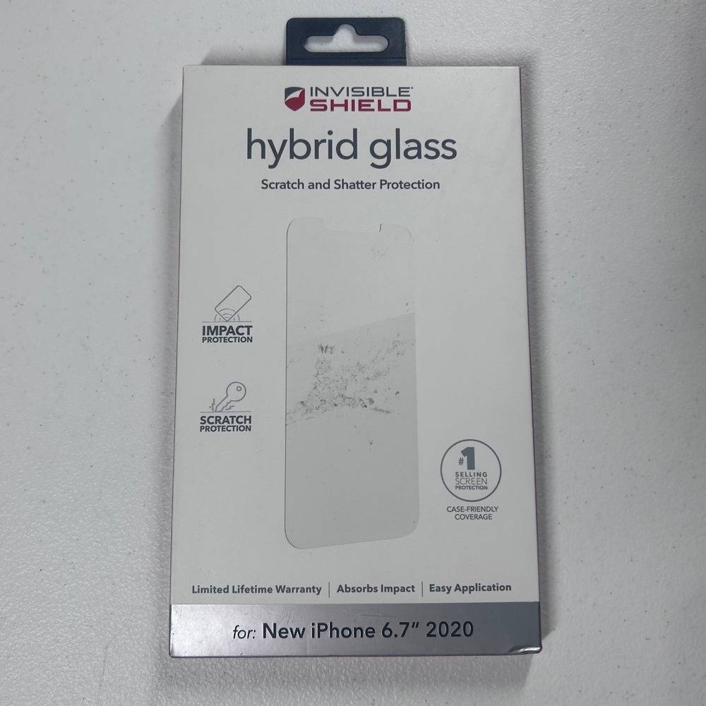 ZAGG InvisibleShield Hybrid Glass Screen‎ Protector for iPhone 12 Pro Max 6.7